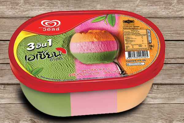 ไอศครีม,ไอศครีมรสชา,Wall's asian delight,ตลาดสามชุก,สุพรรณบุรี